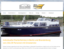 Tablet Screenshot of bootsvermietung-fangrot.de